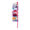 Fluffer Wand – Soft Teaser Toy for Cats - Pink