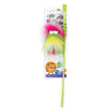 Fluffer Wand – Soft Teaser Toy for Cats - Green