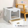 Fio-Flex Foldable Litter Box - FIO-FLEX-GRAY