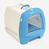 80's Cat Litter Box with Drawer - Blue