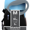 Adventure Retractable Leash, 5 m - Medium - Black