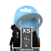 Adventure Retractable Leash, 3 m - Extra-Small - Black