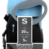 Adventure retractable leash, 5 m - Small - Black