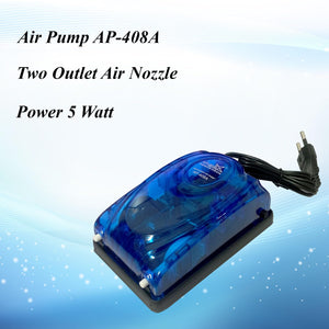 Aquarium Oxygen Air Pump AP 408A With Two Outlet