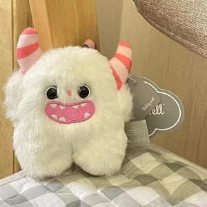 Pink Striped Angle Monster Catnip Toy