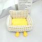 Big Eye Checked Cat Dog Sofa Bed - Medium