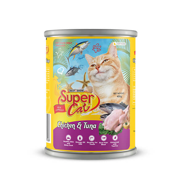 Super Cat Chicken & Tuna 400gr