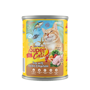 Super Cat Tuna With Chicken & Vegetable 400gr