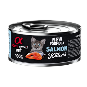 Wet Food for Kittens – Salmon in Gravy (100g Can)
