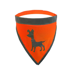 Visibility Dog Bandana, Large - Neon Orange
