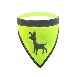 Visibility Dog Bandana, Medium - Neon Yellow
