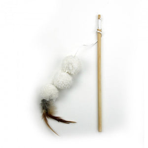 Lambswool Lamb Kebab Wand - White