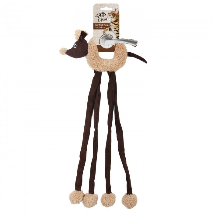 Lambswool Cuddle Door Knob Dangler Cat Toy