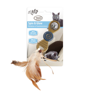 Classic Comfort – Spin & Glow Interactive Cat Toy