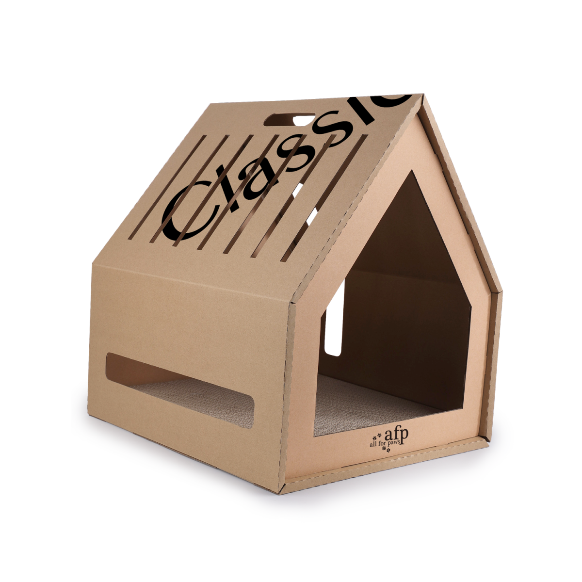 Classic Comfort Home Sweet Home Cardboard Hideaway Scratcher