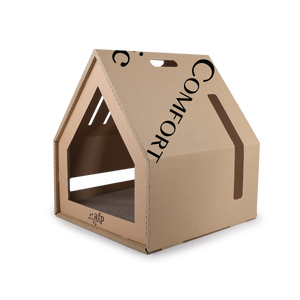 Classic Comfort Home Sweet Home Cardboard Hideaway Scratcher