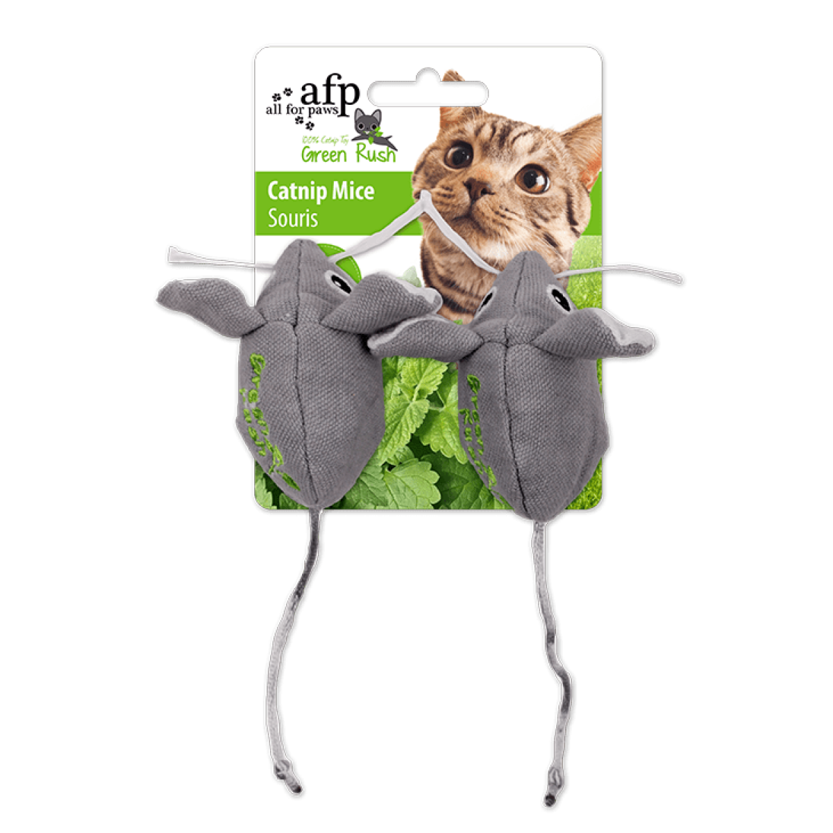 Green Rush – Catnip Mice Cat Toy