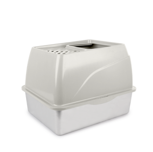 Go Fresh – Stainless Steel No Mess Cat Litter Box (Sand)