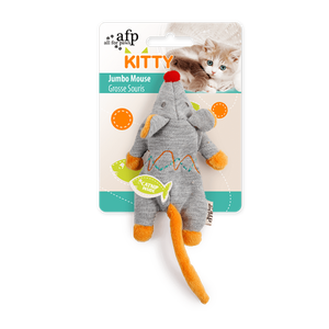 Kitty – Jumbo Mouse Cat Toy (Grey)