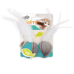 Kitty – Feather Ball Cat Toy (Turquoise)