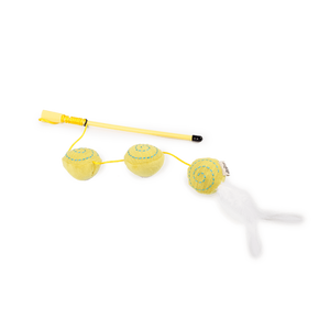 Kitty – Wand Ball Cat Toy (Yellow)