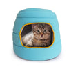 Nest Cave House – Enclosed Pet Bed for Cozy Comfort & Privacy - Turquoise