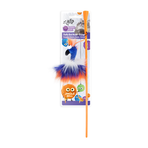 Furry Ball – Fluffy Bird Wand Cat Toy