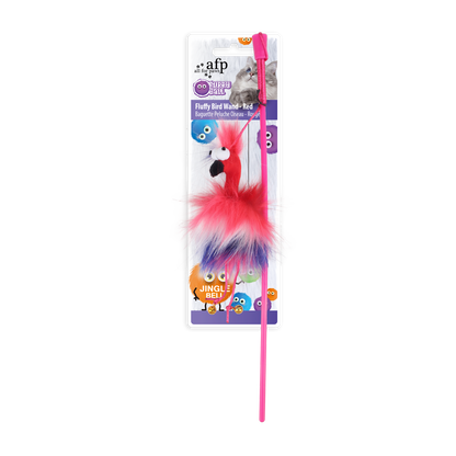 Furry Ball – Fluffy Bird Wand Cat Toy