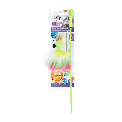Furry Ball – Fluffy Bird Wand Cat Toy