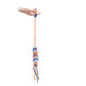 Furry Ball – Fluffy Spring Cat Toy with Finger Ring