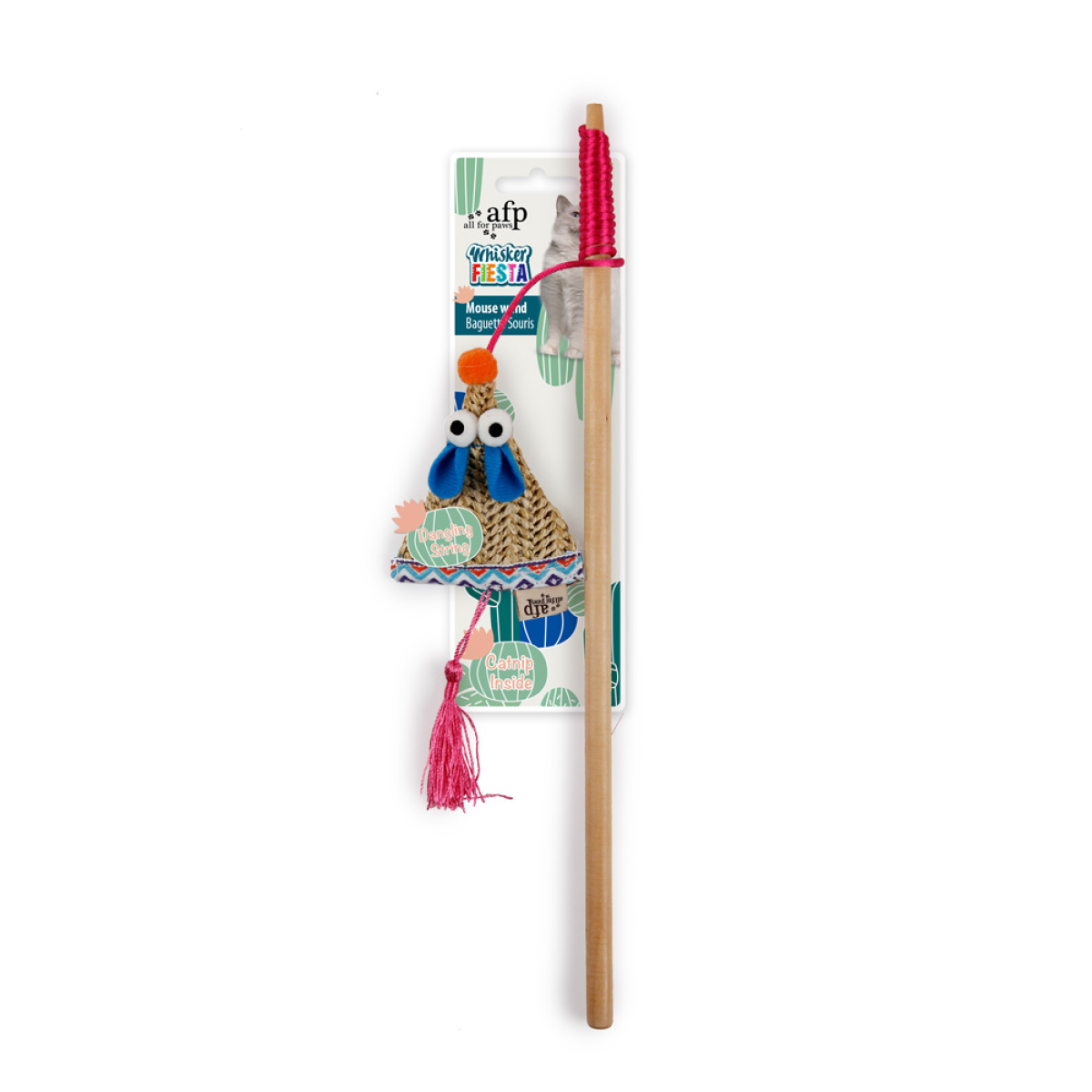 Whisker Fiesta – Mouse Wand Cat Toy