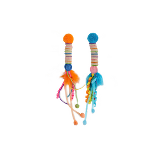 Whisker Fiesta – Worm Cat Toy Set (2 pcs)