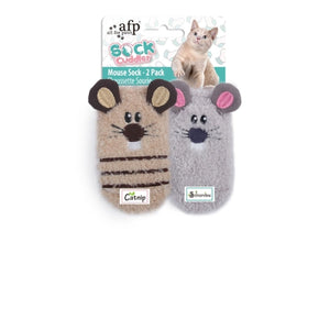 Sock Cuddler – Mouse Sock Cat Toy (2 Pack)
