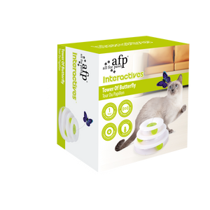 Interactive – Tower of Tracks Cat Toy with Butterfly
