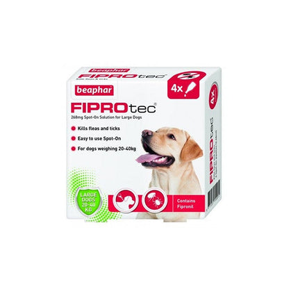 Fiprotec for Large Dogs – 4 Pipettes – Flea & Tick Treatment