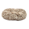 Oval Furry Cushion Bicolour 103 x 72 cm - Gray