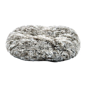 Oval Furry Cushion Bicolour 103 x 72 cm