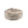 Donut Furry Pet Bed - Grey