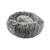 Donut Furry Pet Bed Bicolour - Black