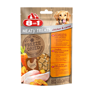 8in1 Meaty Treats Freeze Dried Chicken & Carrots 50 g