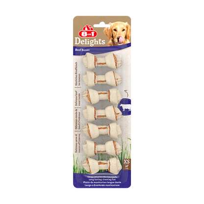 8in1 Delights Beef Bones XS, 7 pcs, 84 g