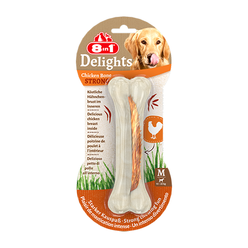 8in1 Delights Chicken Bones Strong M, 90 g