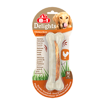 8in1 Delights Chicken Bones Strong M, 90 g