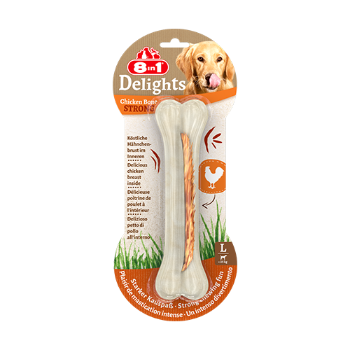 8in1 Delights Chicken Bones Strong L, 130 g