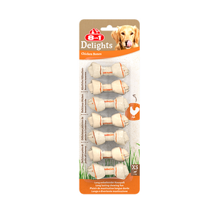 8in1 Delights Chicken Bones XS, 7 pcs, 84 g