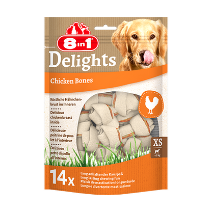 8in1 Delights Bones in Bag XS, 14 pcs, 168 g