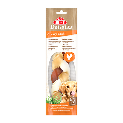 8in1 Delights Chewy Braids M/L, 80 g