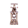 BONALTI Cat Play Tower - Grey with Paw Print