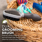 FURminator Dual Grooming Brush for Dogs & Cats