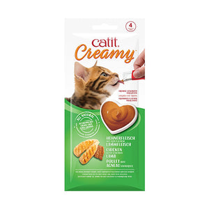 Catit Creamy Lickable Treats, Chicken & Lamb 4 x 10 g